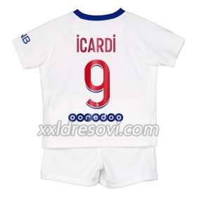 Paris Saint-Germain Mauro Icardi 9 Drugi Dječji Komplet Dresovi za Nogomet 2020-2021 (+ kratke hlače)